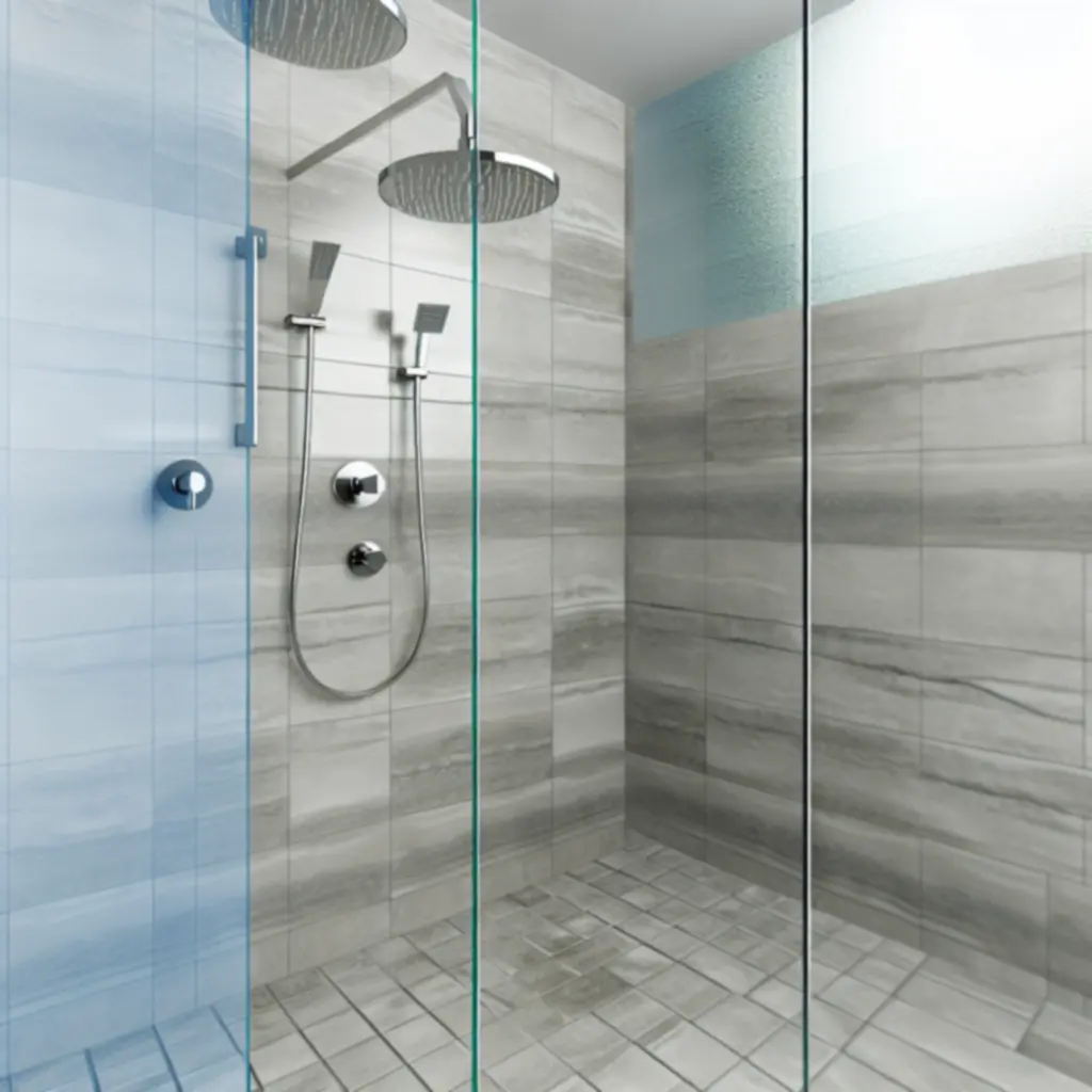 Luxus zuhanykészlet esőfejjel