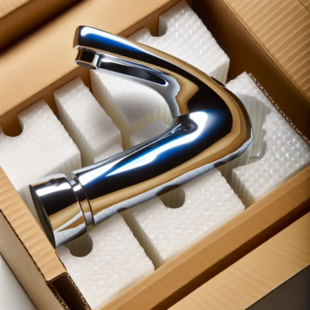 Biztonságosan csomagolt vízvezeték-eszközök